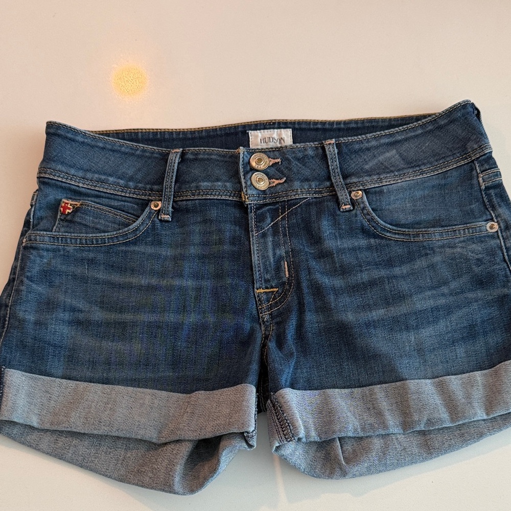Hudson Dark Blue Jean Shorts